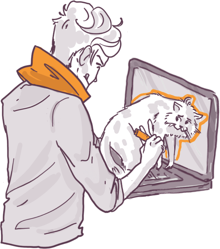 Line art illustration showing code blocks being thoughtfully analyzed and adapted, rather than blindly copied, emphasizing understanding over mere replication